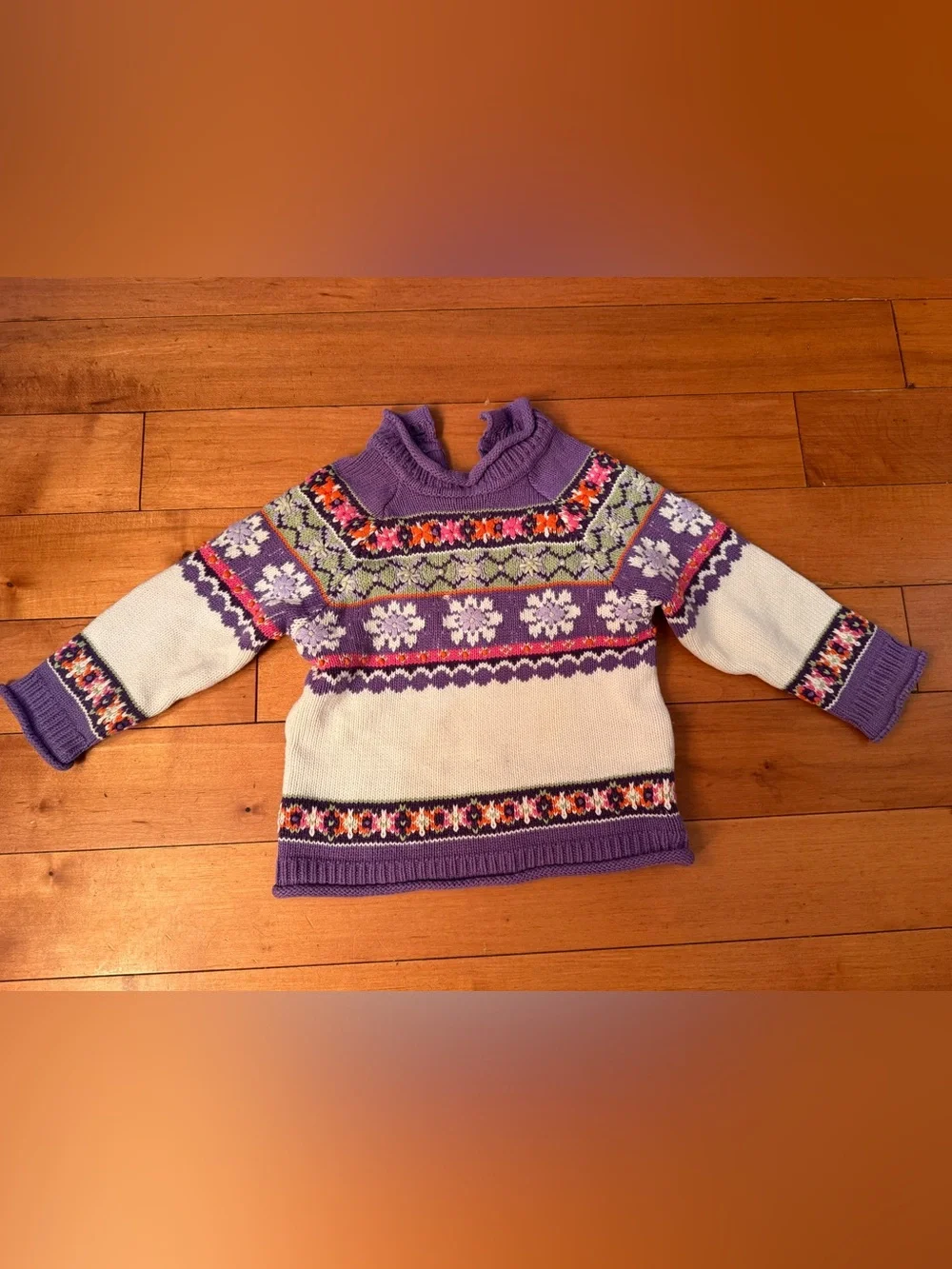 Fair Isle Mock-Neck Sweater